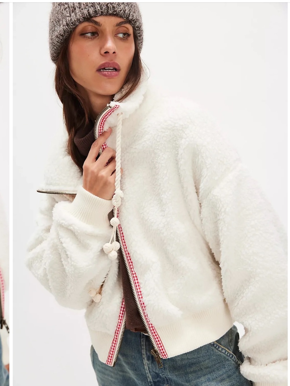 FREE PEOPLE ALPINE SHERPA JACKET
